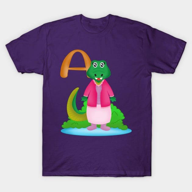 A is for Alligator T-Shirt by LoraineLoves